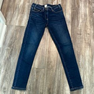 Crewcuts Girls Size 14 Toothpick Skinny Jeans Dark Wash